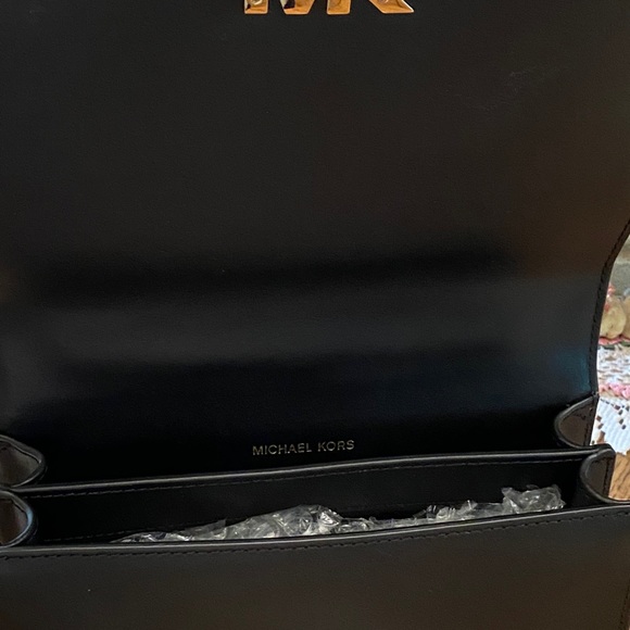 Michael Kors Black Leather Mott Handbag Bag - Picture 9 of 13